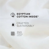 Spaces Nora Luminous Reverie 100% Egyptain Cotton 350 TC Sateen Floral Print Permium Large Bedsheet with 4 Pillow Covers, Light Blue