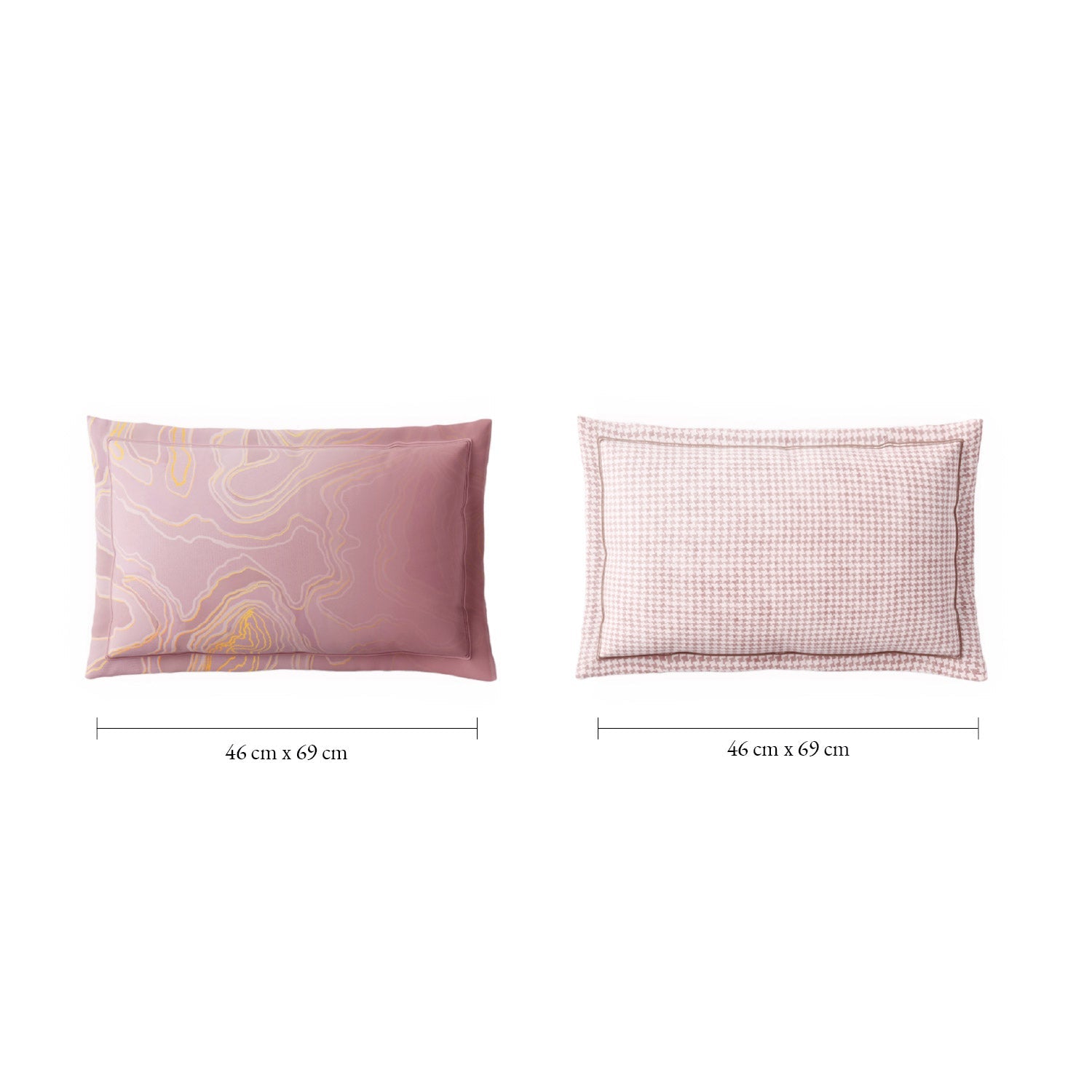 Spaces Nora Luminous Reverie 100% Egyptain Cotton 350 TC Sateen Abstract Permium Large Bedsheet with 4 Pillow Covers, Light Pink