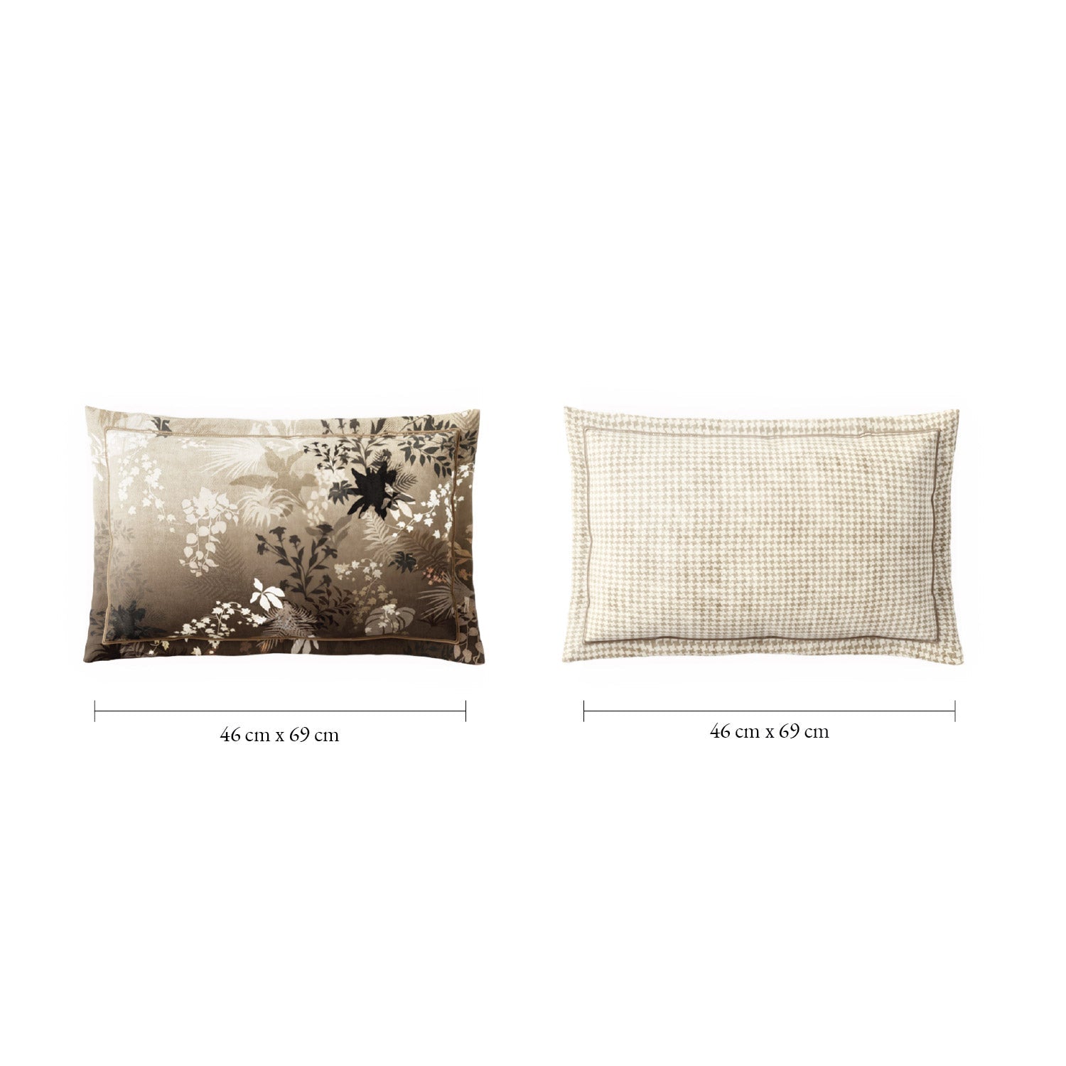 Spaces Nora Luminous Reverie Abstract Permium Large Bedsheet with 4 Pillow Covers, Light Taupe