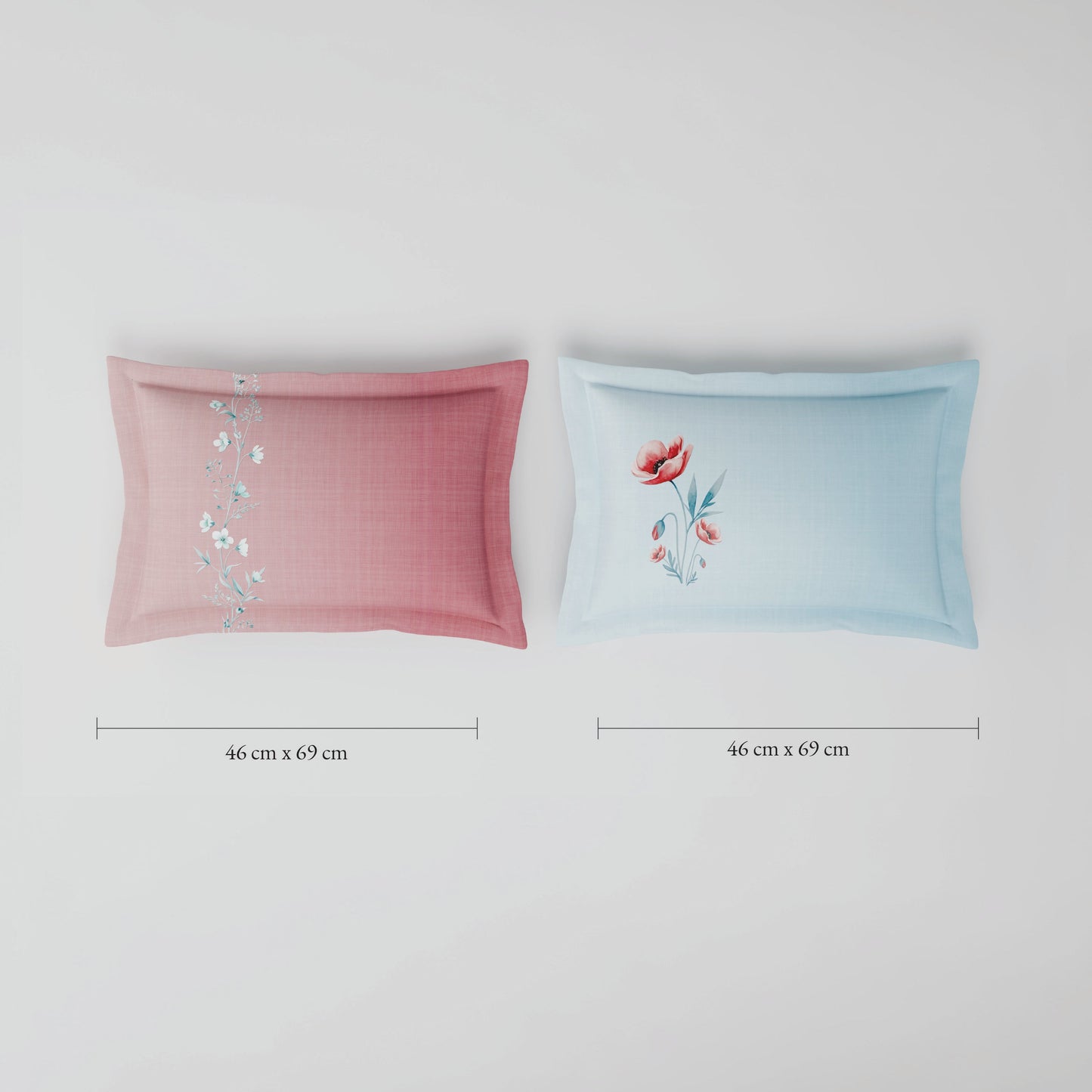 Spaces Riviera 100% Cotton 200 TC Percale Abstract Design Permium Large Bedsheet with 4 Pillow Covers, Strawberry Cream