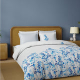 Spaces Riviera 100% Cotton 200 TC Percale Abstract Design Permium Large Bedsheet with 4 Pillow Covers, Beige