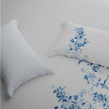 Spaces Riviera 100% Cotton 200 TC Percale Abstract Design Permium Large Bedsheet with 4 Pillow Covers, Beige