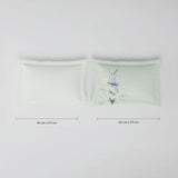 Spaces Riviera 100% Cotton 200 TC Percale Abstract Design Permium Large Bedsheet with 4 Pillow Covers, White