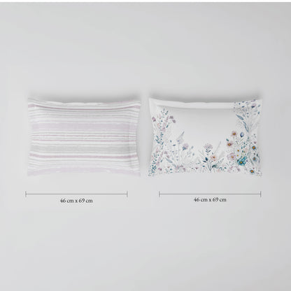 Spaces Riviera 100% Cotton 200 TC Percale Abstract Design Permium Large Bedsheet with 4 Pillow Covers, Taupe