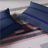 Spaces Vortex 100% Cotton 180 TC Percale Geometric Permium Large Bedsheet with 4 Pillow Covers, Taupe
