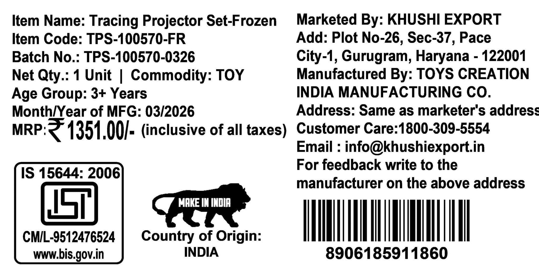 Kriiddaank Frozen Tracing Projector for Kids