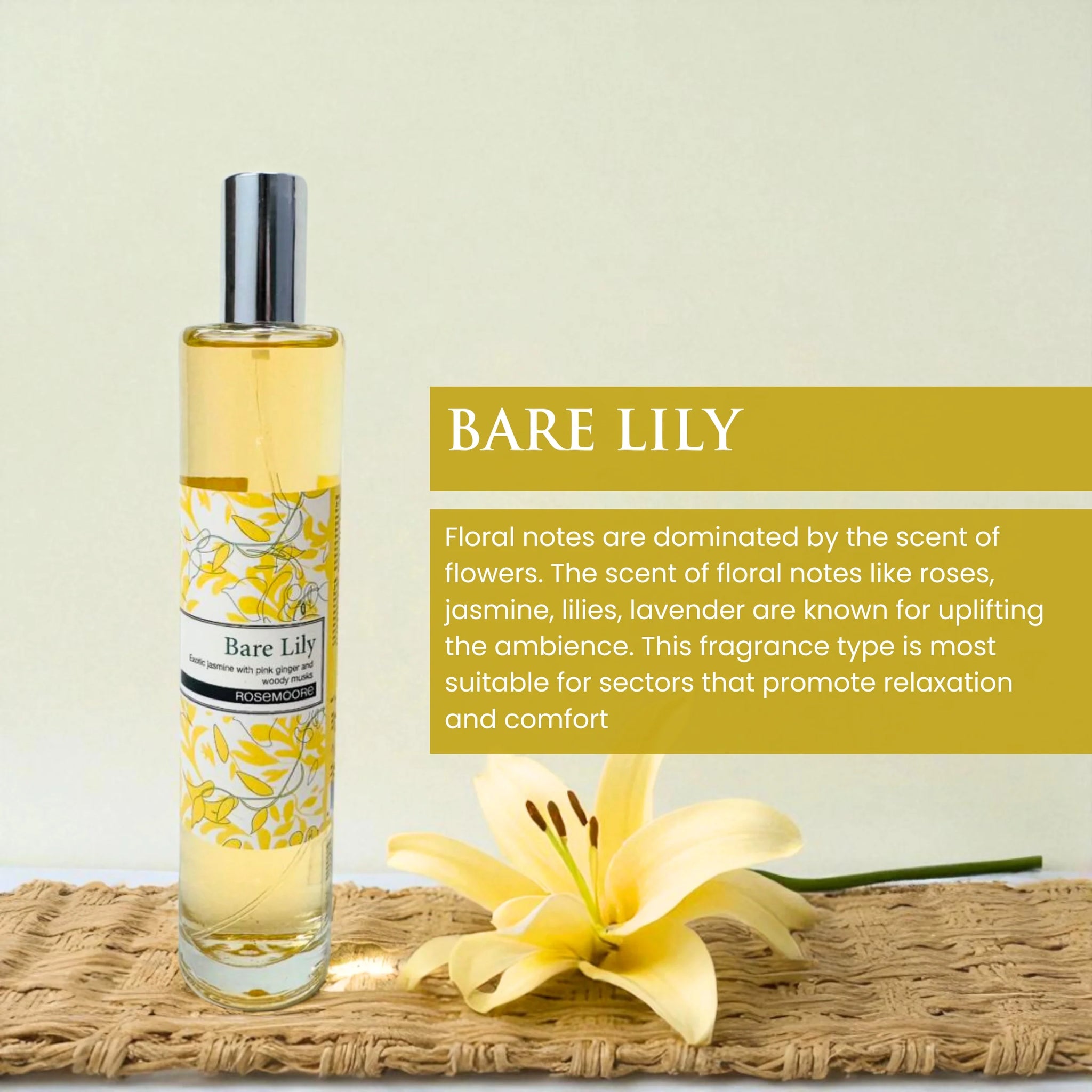 Rosemoore Barelily Scented Home Scented Spray 100ml