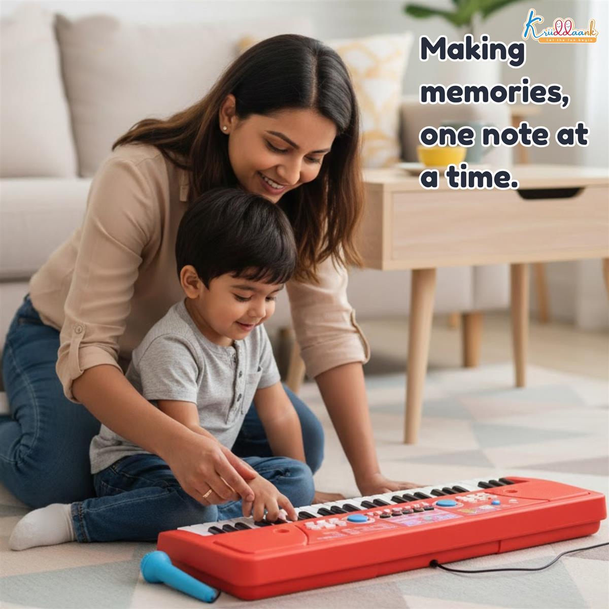Kriiddaank Hasbro Peppa Pig 61-Key Digital Keyboard Piano for Kids