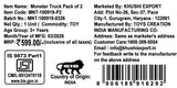 Kriddaank Pack of 2 4x4 Monster Truck for Kids