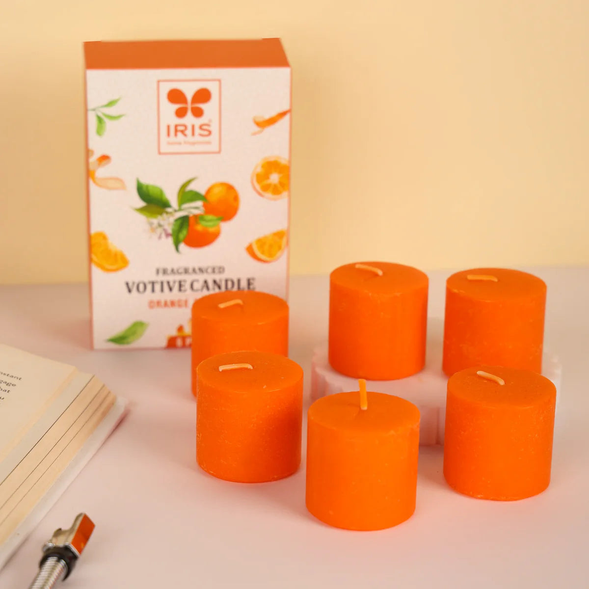 IRIS Orange Truffle Votive Candles 32gm