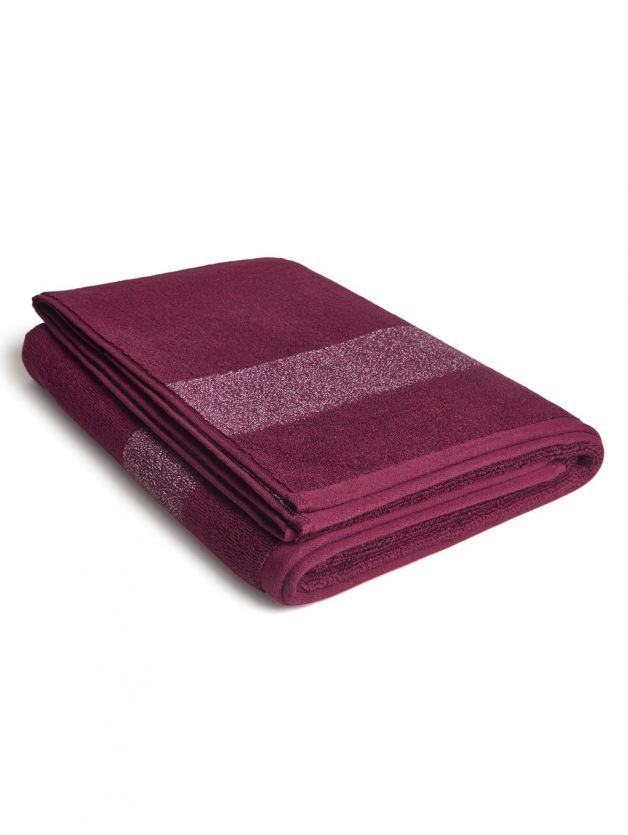 Decor Ace Mauve Bath Towel Wine 75cm x 1.5m