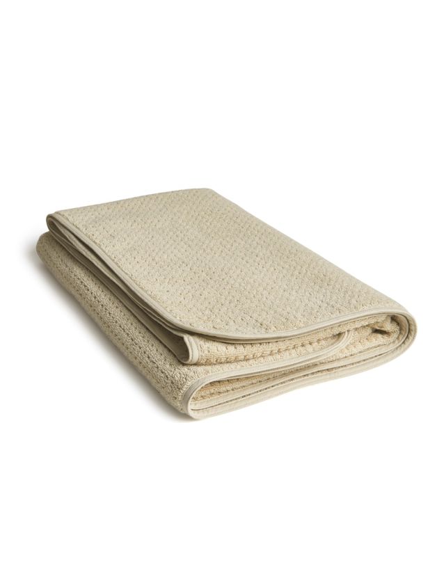 Decor Linea Oyster White Bath Towel Cream 75 cm x 1.5 m