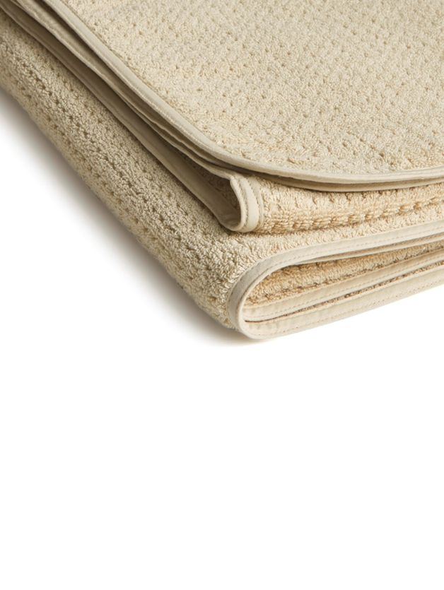 Decor Linea Oyster White Bath Towel Cream 75 cm x 1.5 m