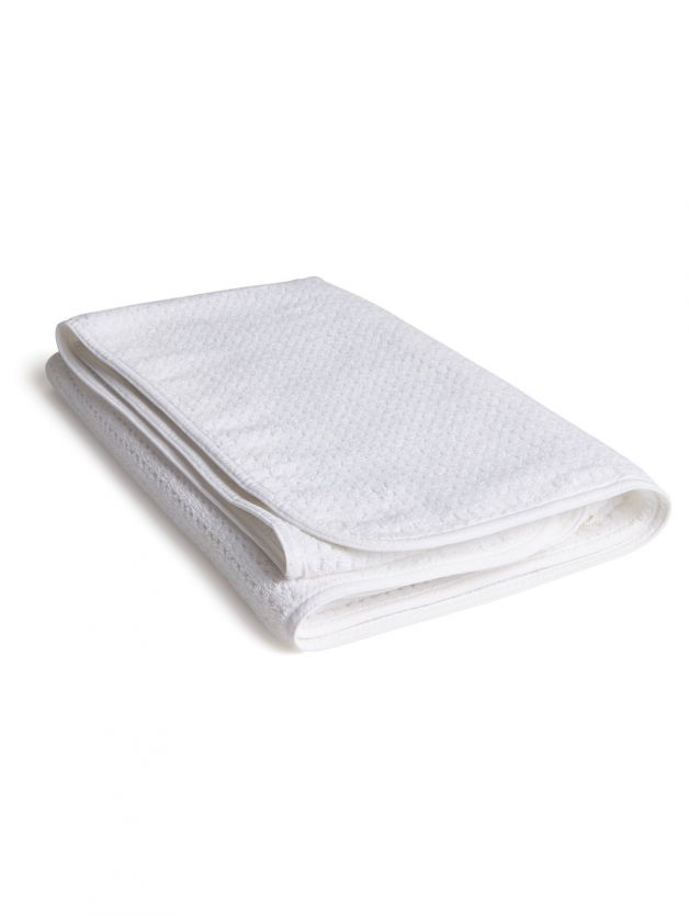 Decor Linea White Bath Towel White 75cm × 1.5m