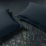 Spaces Elegance Noir 100% Cotton Double Quilt, 210TC, Floral, Dark Teal