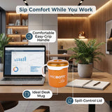 Probott Lite Cuppa Stainless Steel Mug Orange 280ml