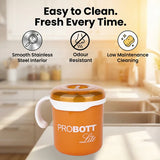 Probott Lite Cuppa Stainless Steel Mug Orange 280ml