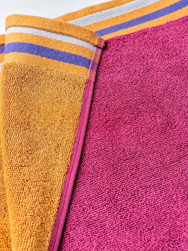 Decor Zest Sunshine Rose Hand Towel Pink & Yellow 40cm x 60cm