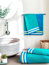 Decor Zest Imperial Tile Hand Towel Blue 40cm x 60cm