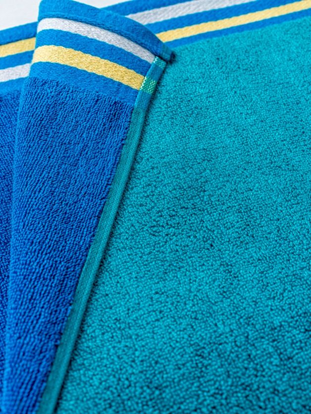 Decor Zest Imperial Tile Hand Towel Blue 40cm x 60cm