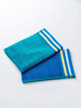 Decor Zest Imperial Tile Hand Towel Blue 40cm x 60cm