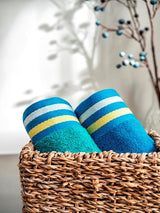 Decor Zest Imperial Tile Hand Towel Blue 40cm x 60cm