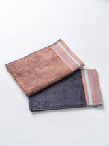 Decor Zest Natural Charcoal Hand Towel Gray & Brown 40 cm x 60 cm
