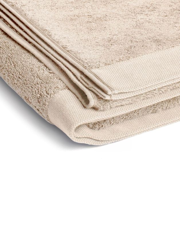 Decor Solitaire Husk Bath Towel Beige 75cm x 1.5m