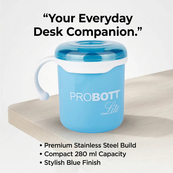 Probott Lite Cuppa Stainless Steel Mug Blue 280ml