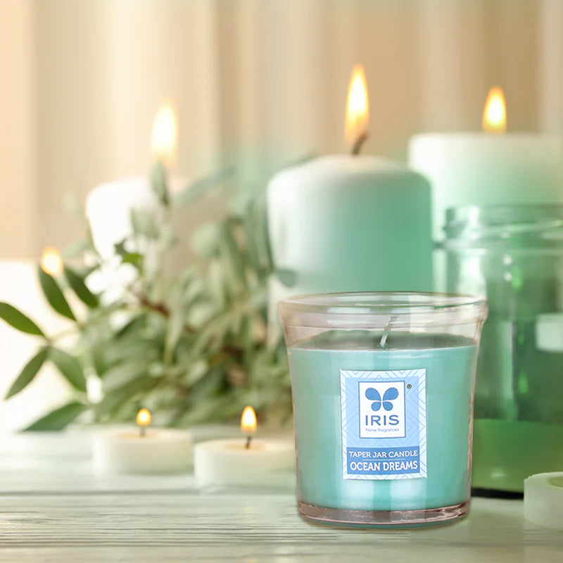 IRIS Ocean Dream Taper Jar Candle 110GM