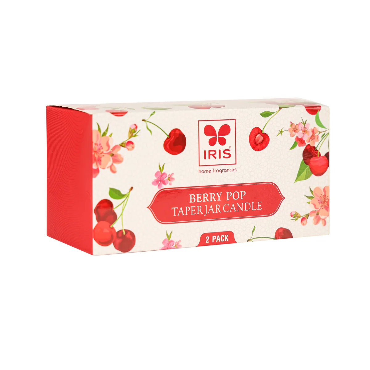 IRIS Berry Pop Taper Jar Candles 110GM