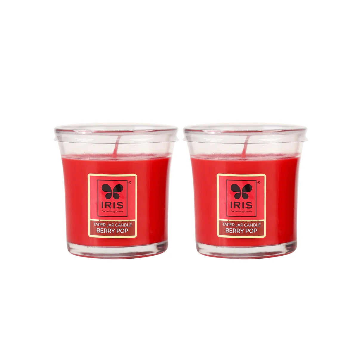 IRIS Berry Pop Taper Jar Candles 110GM