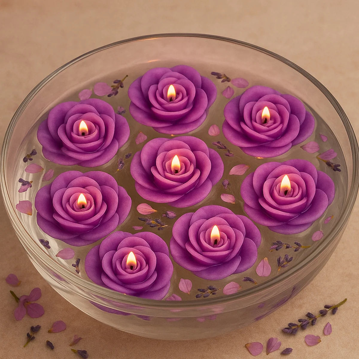 IRIS Lavender Floater Candle 20GM