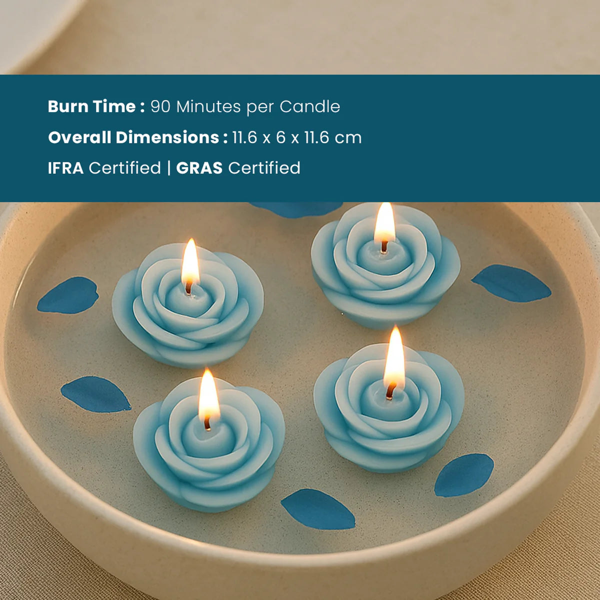 IRIS Cool Blue Floater Candle 20GM