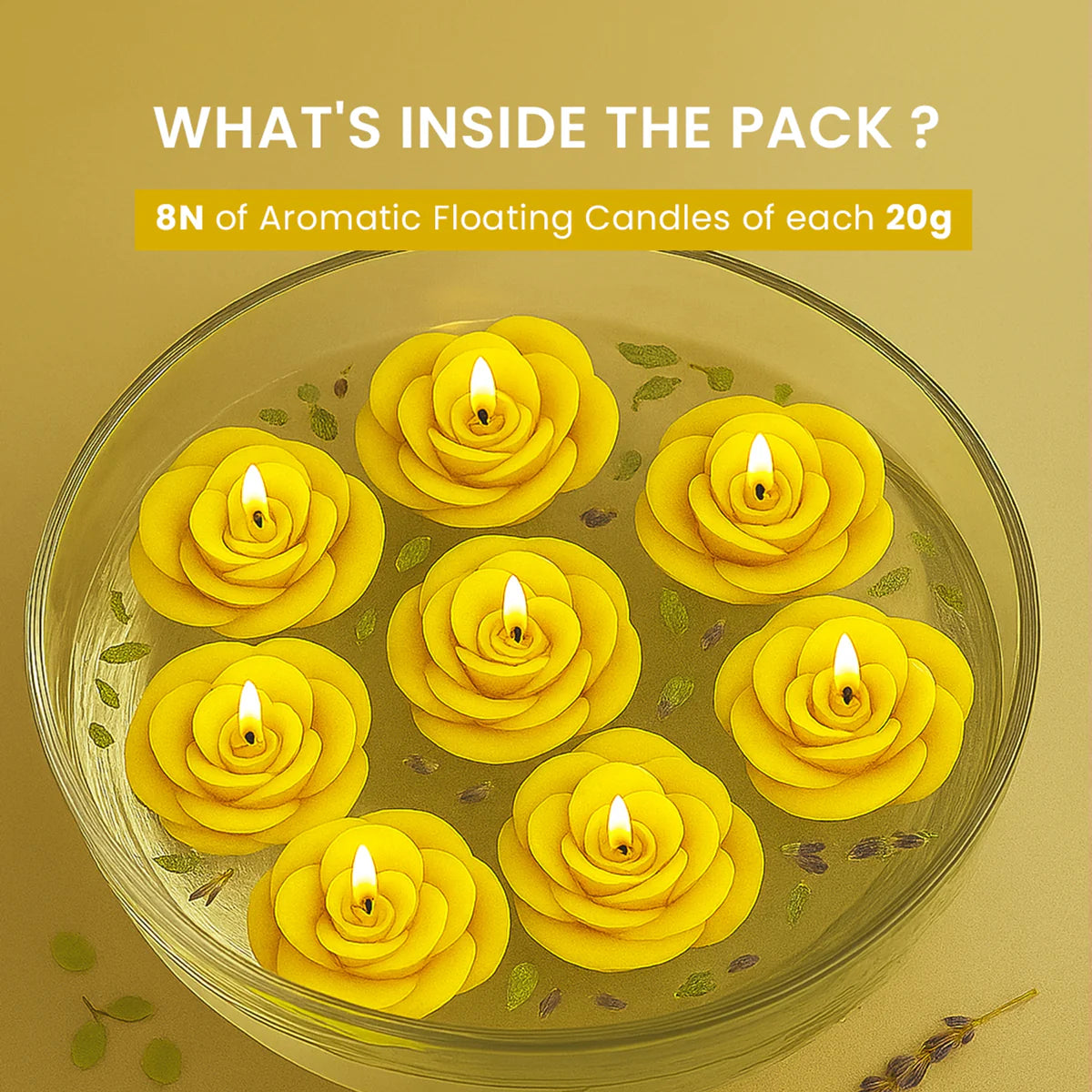 IRIS Frangipani Floater Candle  20GM