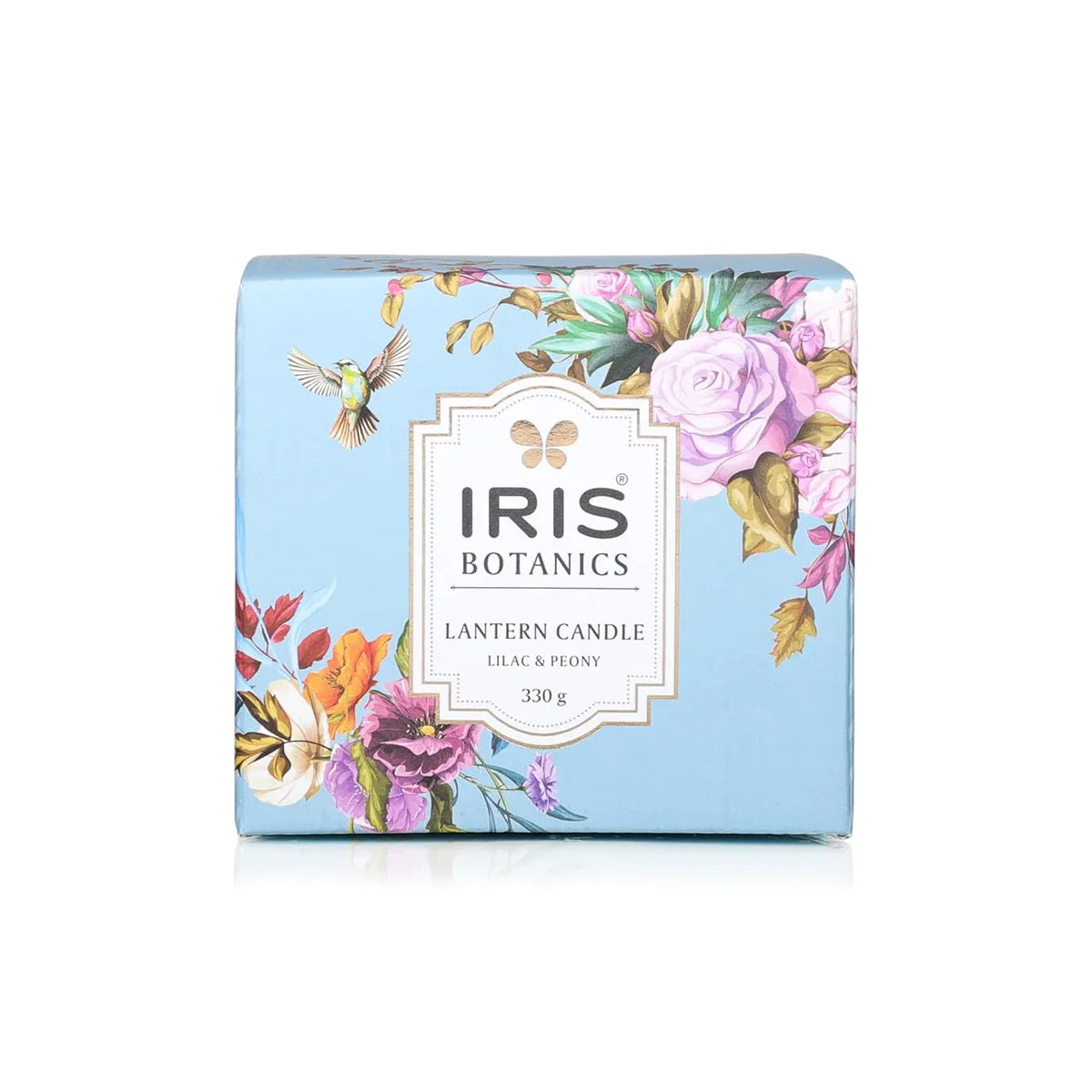 IRIS Botanics Wax Lantern candle - Lilac & Peony 330GM
