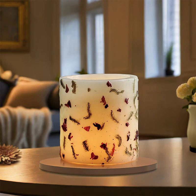 IRIS Botanics Wax Lantern candle - Lilac & Peony 330GM