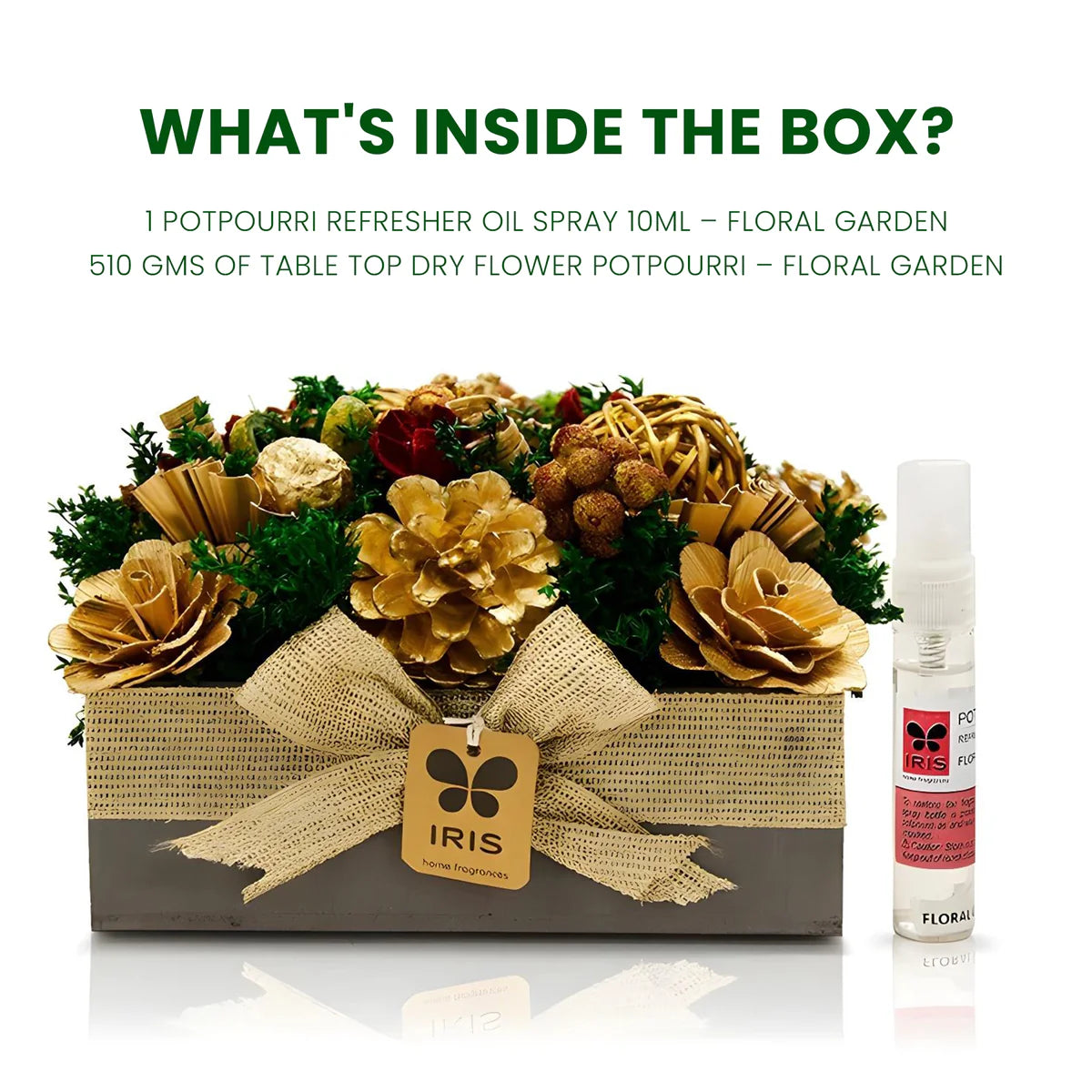 IRIS Floral Garden Table Top Potpourri 10ML