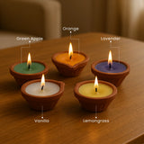IRIS Set of 5 Aromatic Diyas 200GM