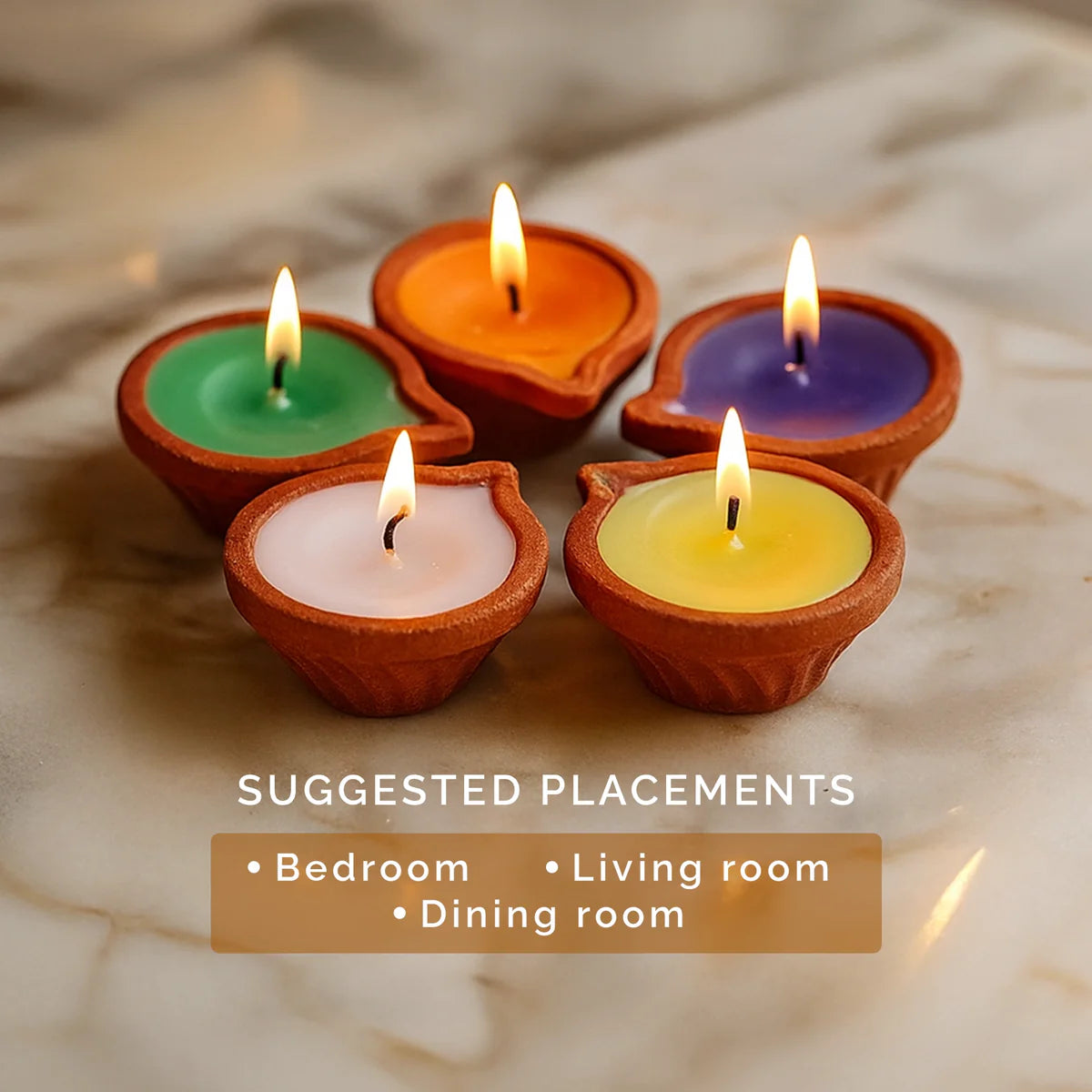 IRIS Set of 5 Aromatic Diyas 200GM