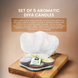 IRIS Set of 5 Aromatic Diyas 200GM