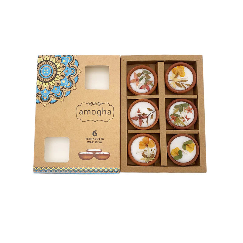 IRIS Amogha Terracotta Wax Diya 312 gm