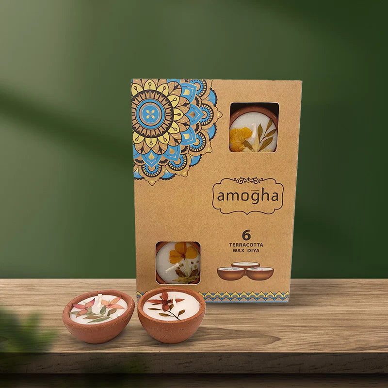 IRIS Amogha Terracotta Wax Diya 312 gm