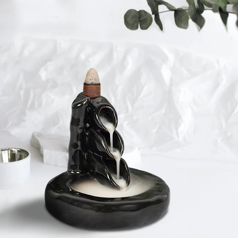 IRIS Amogha Backflow Incense Cone Holder - Bamboo