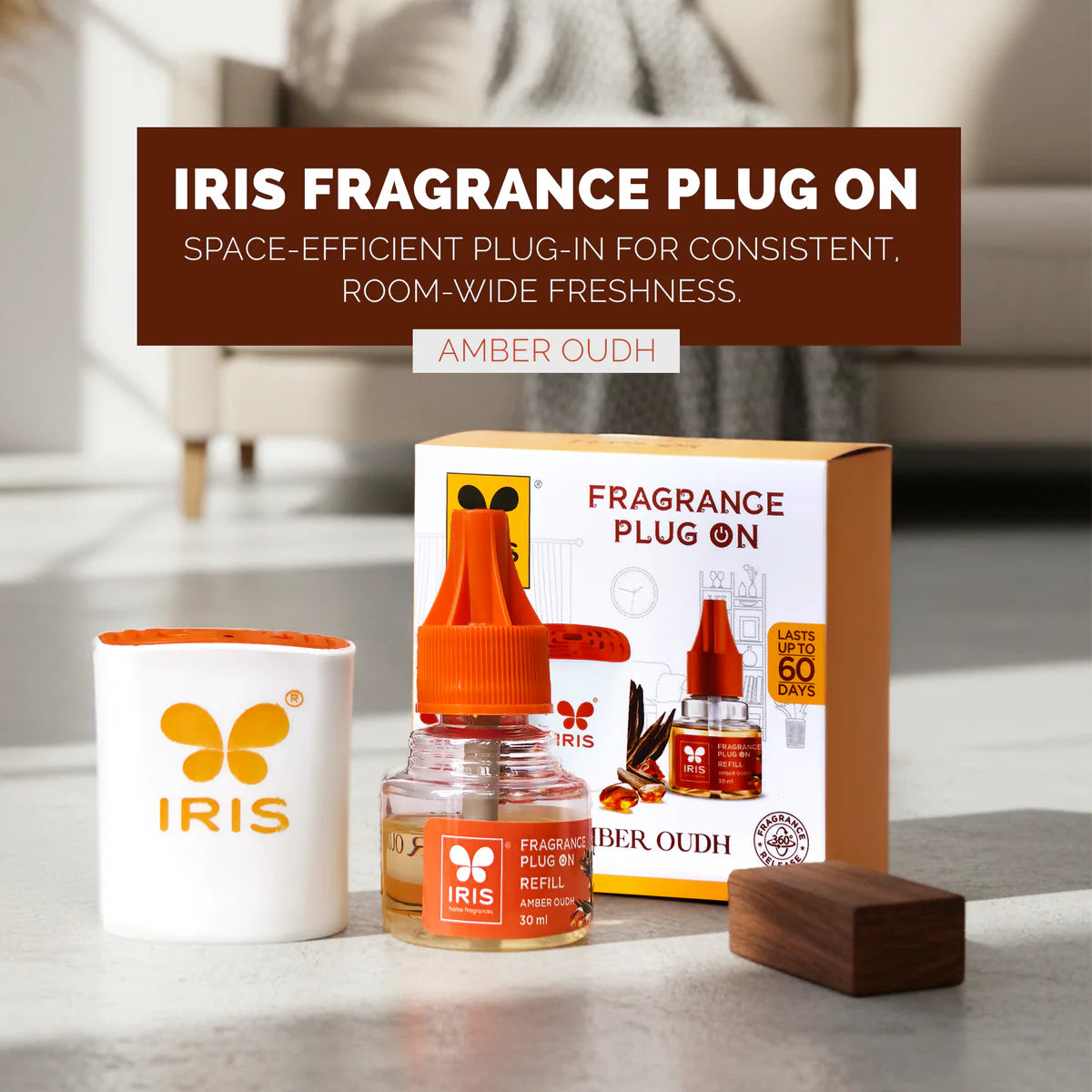 IRIS Amber Oudh Fragrance Plug 30ML