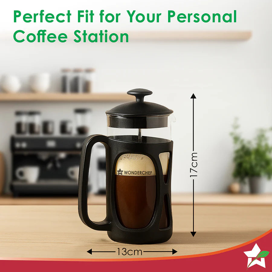 Wonderchef French Press Coffee & Tea Maker Black 600ml