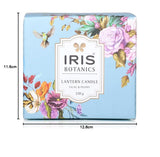 IRIS Botanics Wax Lantern candle - Lilac & Peony 330GM
