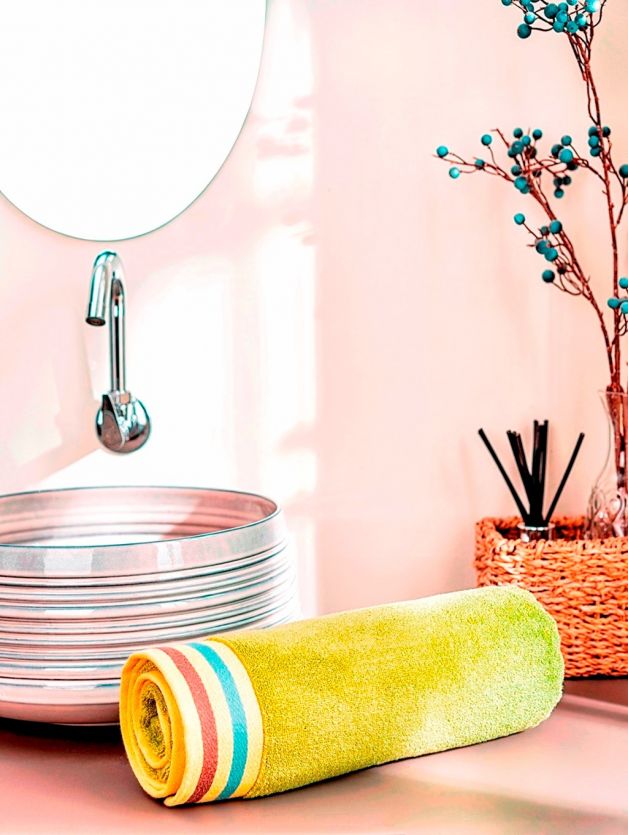 Decor Zest Green Lemon Bath Towel 75cm× 1.5m