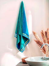 Decor Zest Imperial Tile Bath Towel Blue 75 cm x 1.5 m