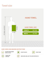 Decor Zest Imperial Tile Hand Towel Blue 40cm x 60cm